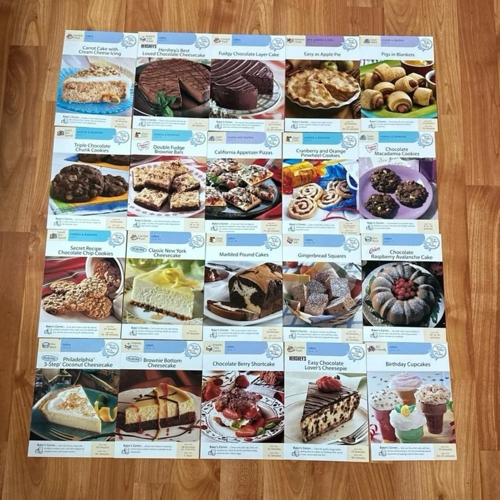Bundle of 20 Vintage Easy To‎ Bake Easy To Make Recipes Good condition